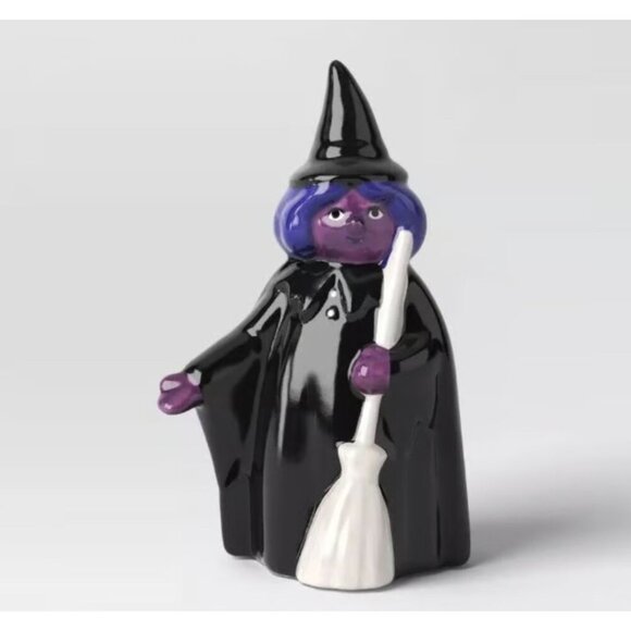 Target Other - Target Small Ceramic Witch Figural Broomstick Hyde and EEK! Boutique™ As Is